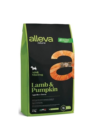 Alleva Kuzu Etli Balkabaklı Mini Irk Yetişkin Köpek Maması 2 KG Alleva Kuzu Etli Balkabaklı Mini Irk Yetişkin Köpek Maması 2 KG