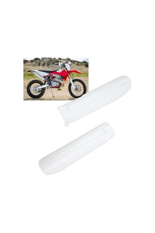 Fortunelane Cr125 Cr250 Ce500 Crf450 Crf 250 Motocycle Fork Koruma, Beyaz Ön Şok Koruma Kahretsi Yerine