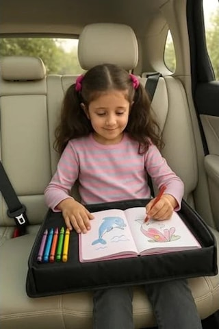 Seyahat Tepsisi - Araba Koltuğu İçin Aktivite Ve Oyun Masası, Organizerli