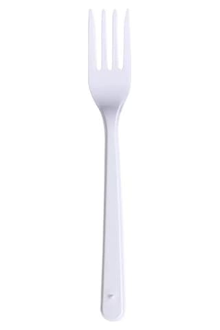 Plastik Çatal Beyaz Renkli Parti Piknik Davet Doğum Günü Çatalı - 18 Cm. - 25 Adetlik Paket