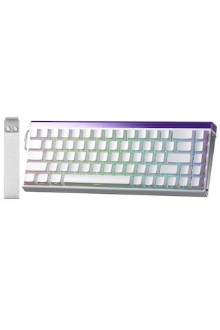 Aula Hero 68 He Manyetik Klavye Rapid Trigger Black King Switch 8000hz Rgb Tkl Hot Swap Oyuncu Klavyesi Beyaz