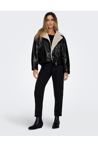 Only Onlanita Bonded Biker Otw Kadın Mont-27673 - Siyah