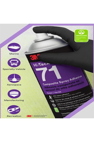 3m Hi-tack 71 Kompozit Sprey Yapıştırıcı, Yeşil - 500 Ml