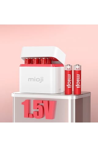 Mioji BT12 AA ve AAA 1.5V Pil Şarj Cihazı Beyaz