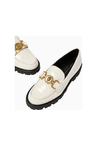 Kurt Geiger Mansion Patent Leather Loafers, Rugan Deri Ve Zamansız Şıklık Beyaz