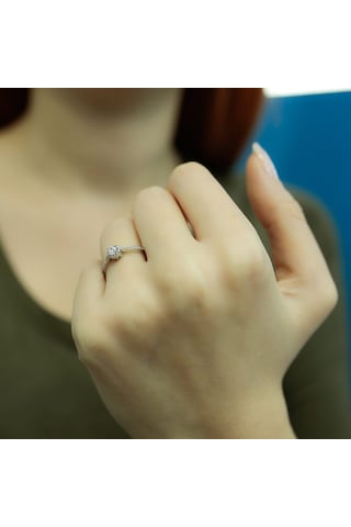 Lova Toplam 0,30 Karat Pırlanta Tektaş Yüzük - 1020161