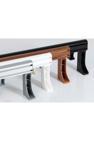 Dekoratif Alüminyum Perde Rayı Korniş 2 Li 3 Cm/10 Cm Ayak Takımı