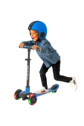 Chillafish Scotti Glow 3 Tekerlekli Işıklı Scooter - Navy Açık Mavi