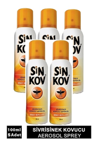 Sinkov Sivrisinek Ve Karasinek Kovucu Aerosol Sprey 5 x 100 ML