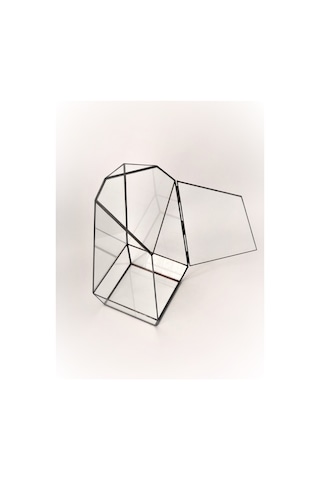Dekoratif Cam Fanus - Geometrik Cam Fanus - Teraryum Cam Fanus (485930798)