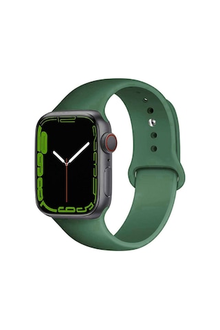 Apple Uyumlu Watch 2/3/4/5/6/7/8/se/ultra 42/44/45/49mm Yumuşak Silikon Large Kordon
