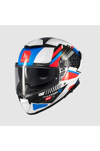 Mt Thunder 4 Luminence A7 Kask Şeffaf Vizörlü Çok Renkli
