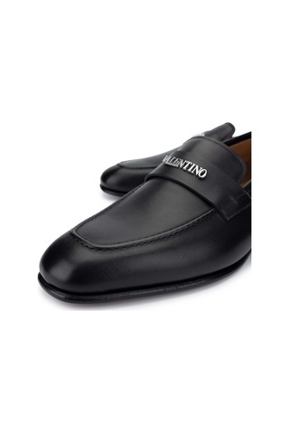 Valentino Valentıno Erkek Hakiki Deri Siyah Loafer Ayakkabı 667 20171 Erk Ayk Y23 Black Leather Siyah