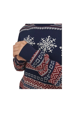 Jack & Jones Erkek Kazak 12248145 Jjxmas Snowball Knıt Lacivert