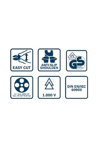 Bosch Profesyonel VDE Kablo Makası 200mm - 1600A02NF4