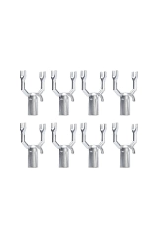 8 Adet Açık Hava Y Şekli Dal Koltuk Değneği Metal Ağaç Desteği Çok İşlevli Paslanmaz