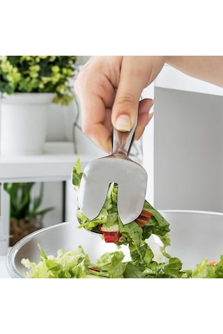 Porsima Didim Pratik Paslanmaz Çelik Salata Servis Maşası 24 Cm