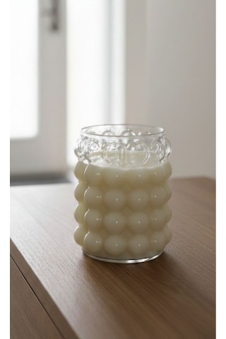 Özdemcandle Bubble Cam Kavanoz Dekoratif Kokulu Soya Mum 8x10 Cm Koku Seçenekleri İçin Ürün Açıklamasını İnceleyiniz Krem