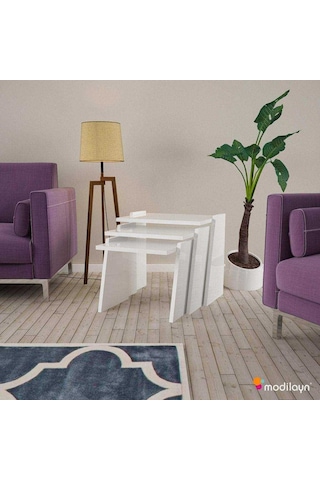 Viva 3 Lü Zigon Sehpa Takımı (414765918)