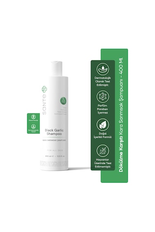 Sante Plus Siyah Sarımsaklı Dökülme Ve Kepek Karşıtı Şampuan 400 ML