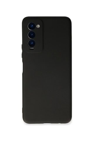 Newface - 316 - Tecno Camon 18 Kılıf First Silikon - Csmo-tex - - Siyah Sıyah