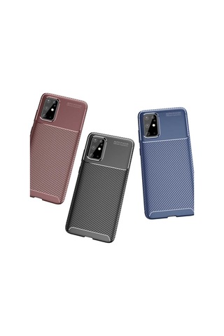 Samsung Uyumlu Galaxy S20 Plus Kilif Karbon Silikon Case 417936100