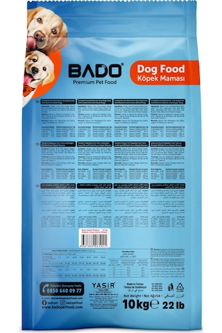 Bado Yetişkin Köpek Maması Kuzu Etli Pirinçli 10 Kg