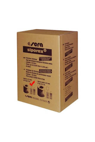 Sera Siporax Filtre Malzemesi 1 L 290 G Kovadan Bölme Açık