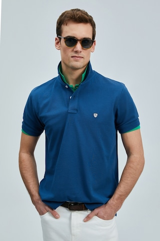 Lufian Erkek T Shirt 111040206s2 Haki-açık Lacivert Haki Lacivert
