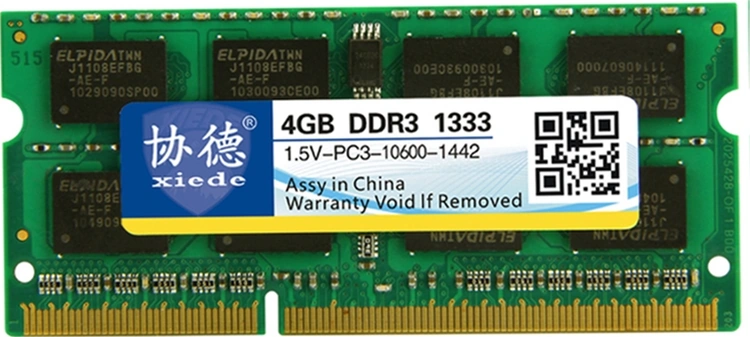 Sones Xıede X043 Ddr3 1333mhz 4gb 1.5v Genel Tam Uyumluluk Bellek Ram Modülü Dizüstü Bilgisayarlar İçin