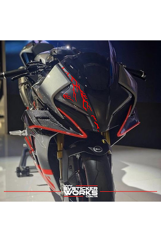 Cfmoto 450sr Ön Kafa Sticker Şimşek Modeli