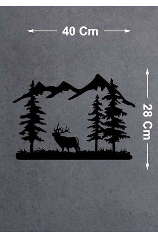 Avcı Orman Ve Dağ Sticker - 4x4 Off Road Adventure Sticker - Araba Oto Karavan Sticker - 02170 40x28 Cm