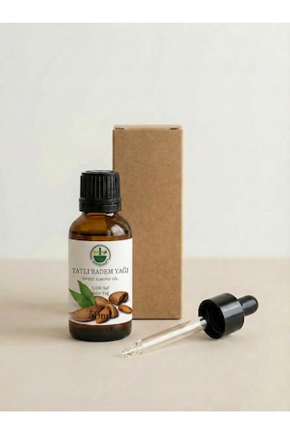 Soğuk Sıkım Tatlı Badem Yağı Sweet Almond Oil Prunus Amygdalus Dulcis Saf Doğal 50 Ml 50 ML