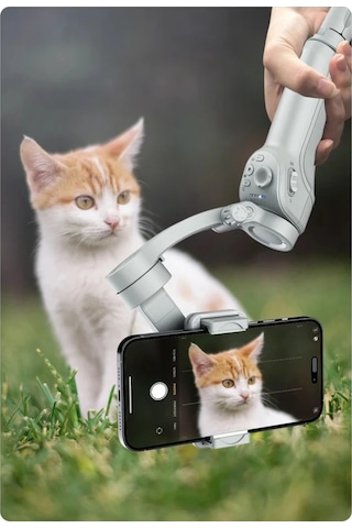 Tokqı M01 Telefon Gimbal Telefon Sabitleyici - Siyah -