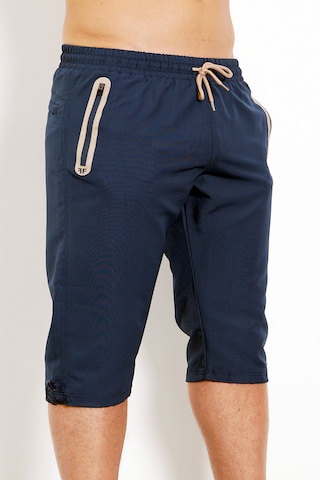 Enricoferry Erk Lacivert Hızlı Kuruyan Büyük Beden Kapri Edy2524b Lacivert