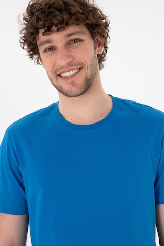 U.S. Polo Assn. Erkek Regular Fit Bisiklet Yaka Kobalt Mavi Basic Tişört 50305928-VR077