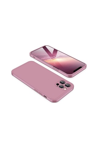 Apple Uyumlu iPhone 12 Pro Kılıf Zore Ays Kapak Rose Gold