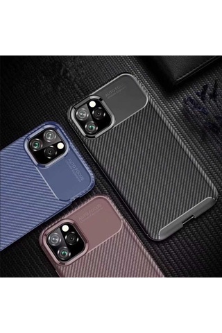 Apple Uyumlu iPhone 11 Pro Max Kılıf Zore Negro Silikon Kapak-Siyah