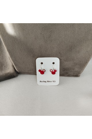 928 Ayar Gümüş Çocuk Küpesi Zarif Ve Güvenli Tasarım Model 4 Gümüş