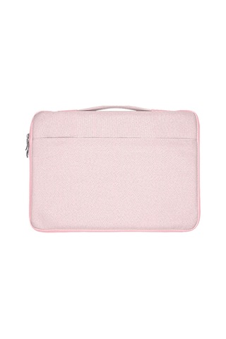 13,3 İnç Dizüstü Dizüstü Bilgisayar Kılıfı Oxford Kumaş Yumuşak Kabarık Astar Kapak Taşıma Çantası - Pembe