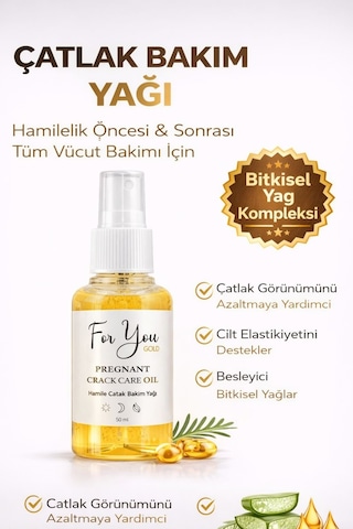 Çatlak Karşıtı Cilt Bakım Yağı & Hamile Çatlak Bakım Yağı