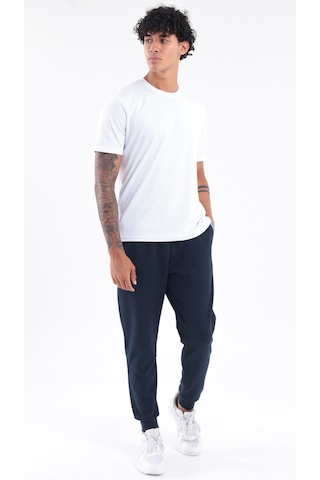Rowinger Modal Karışımlı Yumuşak Dokulu Kontrast Biye Detaylı Erkek Jogger Eşofman Altı Navyblue