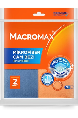 Mikrofiber Cam Bezi 2'li Set, Mikrofilament Teknolojisi İle Leke Ve İz Bırakmaz Ayna Bezi Beyaz