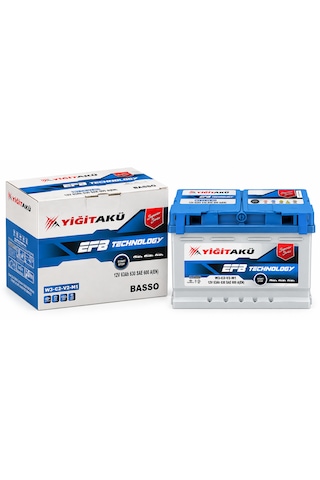 Yiğit Akü 12v 63 Ah 600a Efb Start-stop Otomobil Aküsü 2026 Üretim