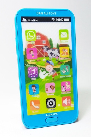 Oyuncak Dokunmatik Cep Telefonu Türkçe Sesli 12 Fonksiyonlu