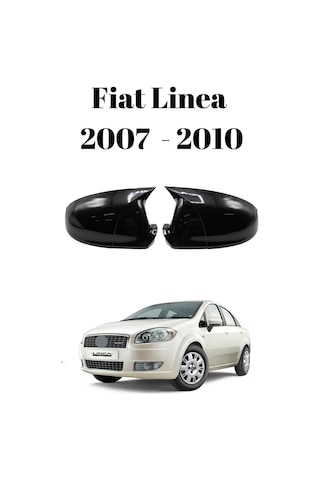 Fiat Linea 2007 2008 2009 2010 Uyumlu Yarasa Batman Ayna Kapağı Takımı Piano Black Parlak Siyah