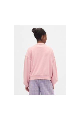 Gap Kız Çocuk Relaxed Flippy-sequin Grafikli Sweatshirt Pembe