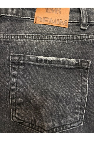Ymr Moda Füme Barrel Balon Paça Kadın Jeans 26484