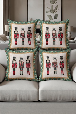 Dijital Baskılı Yumuşak Dokulu 4 Lü Kırlent Kılıfı Takımı Krl0092 Renkli