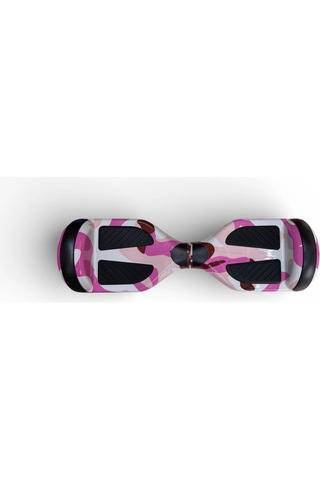 Elektrikli Kaykay Hoverboard 6.5 Inch Taşıma Çantalı Bluetooth Hoparlörlü Akıllı Dengeli - Rs-s5 Pink Camo